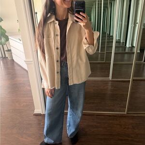 Zara Cream Corduroy Jacket